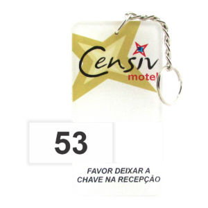 Chaveiro Retangular Personalizado